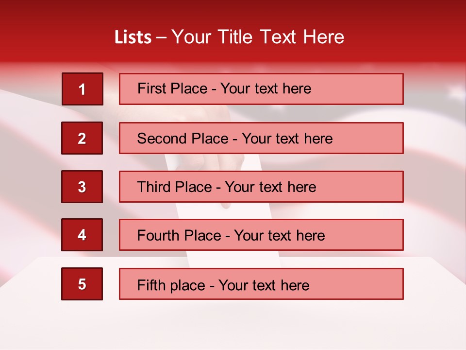 Election Female Man PowerPoint Template