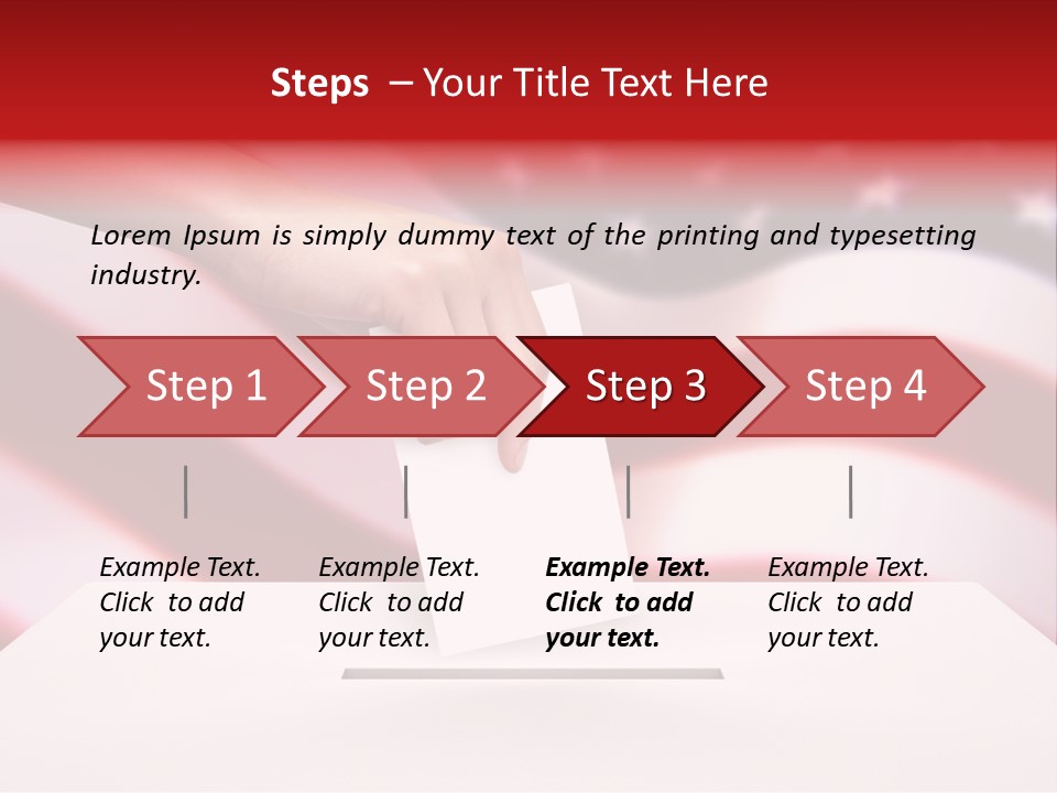 Election Female Man PowerPoint Template