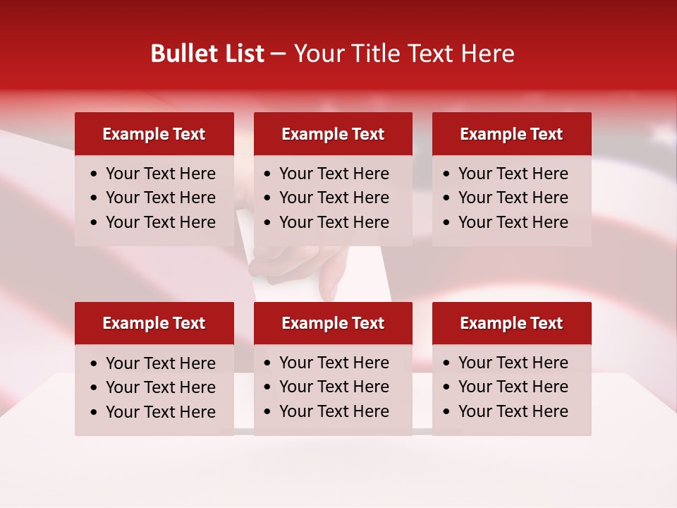 Election Female Man PowerPoint Template