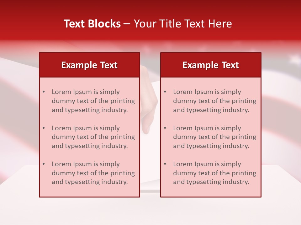 Election Female Man PowerPoint Template