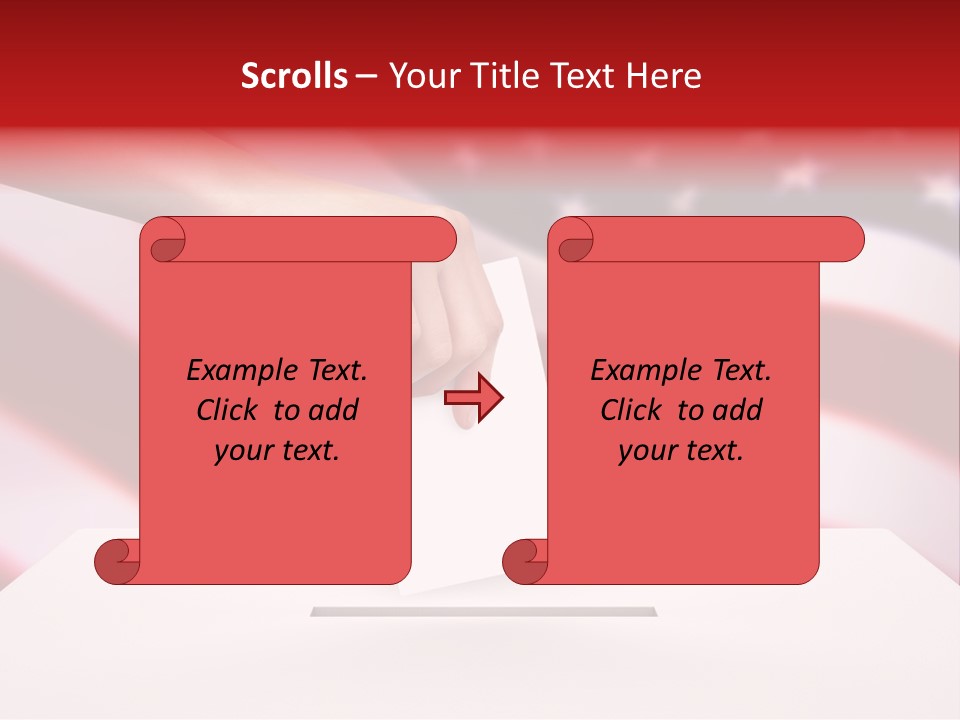Election Female Man PowerPoint Template