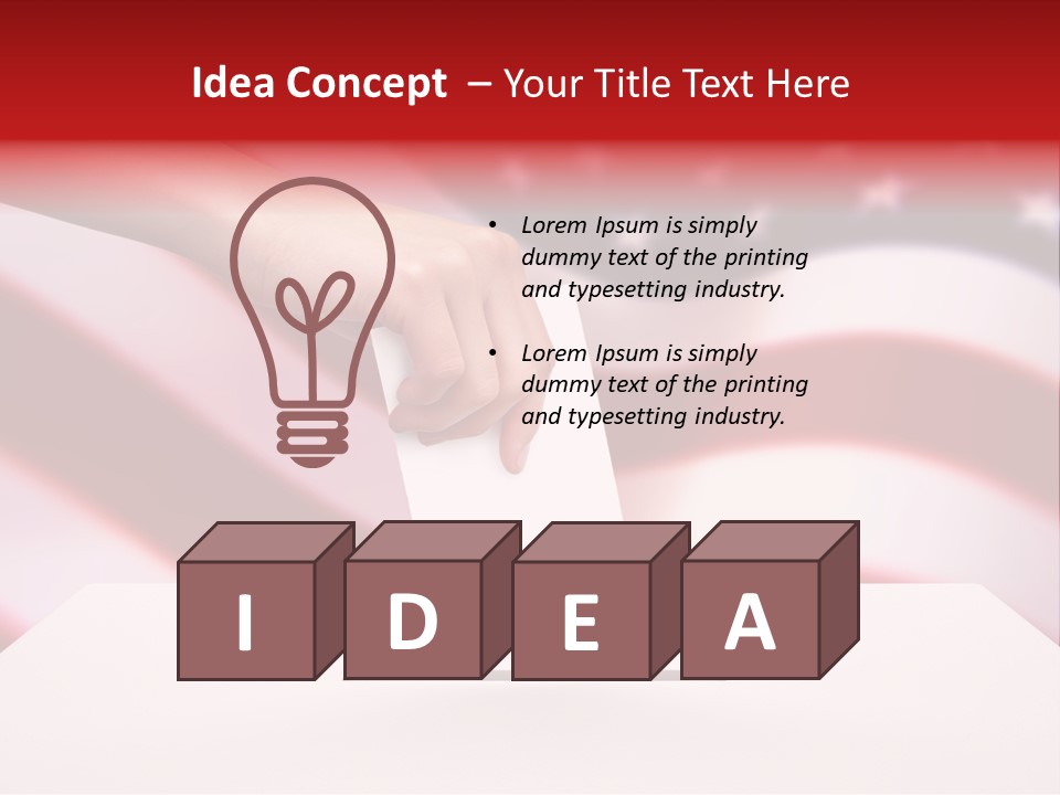 Election Female Man PowerPoint Template