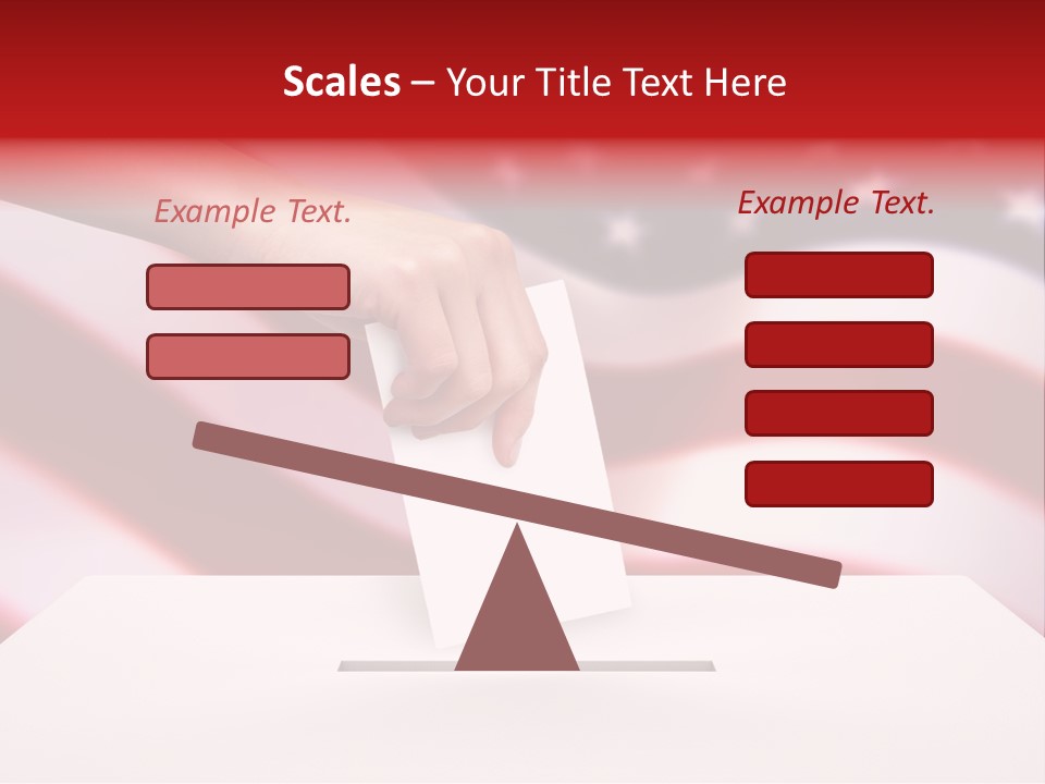Election Female Man PowerPoint Template