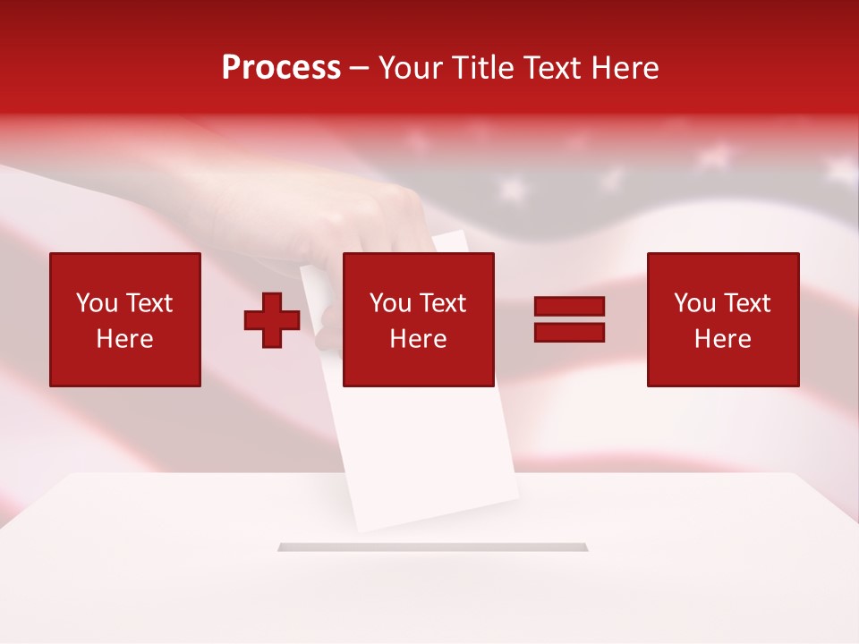 Election Female Man PowerPoint Template