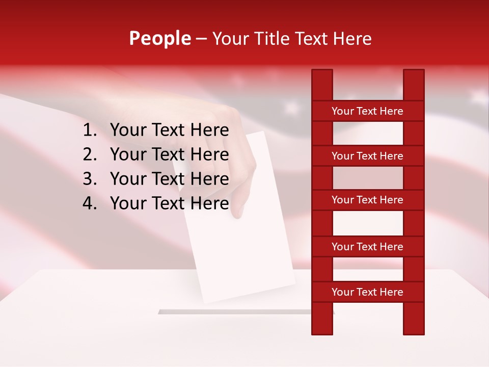 Election Female Man PowerPoint Template