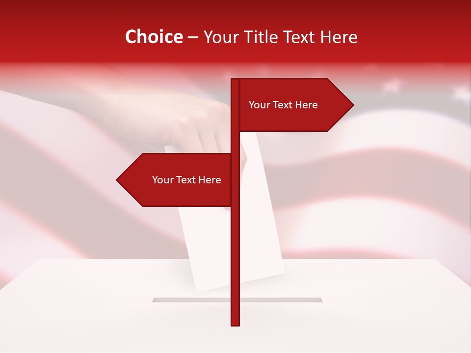 Election Female Man PowerPoint Template