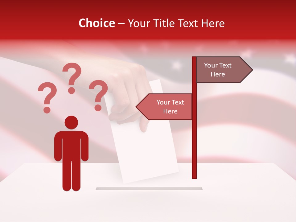 Election Female Man PowerPoint Template