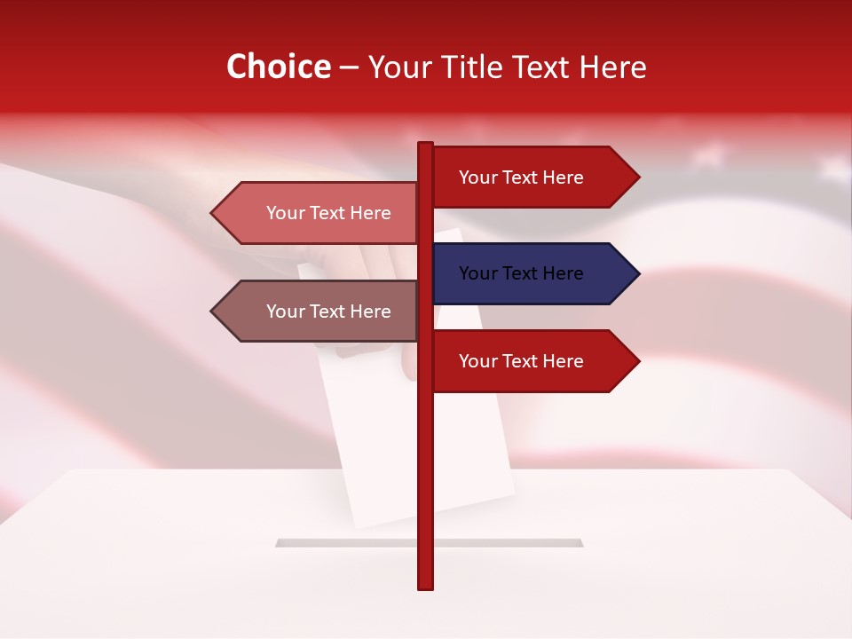 Election Female Man PowerPoint Template