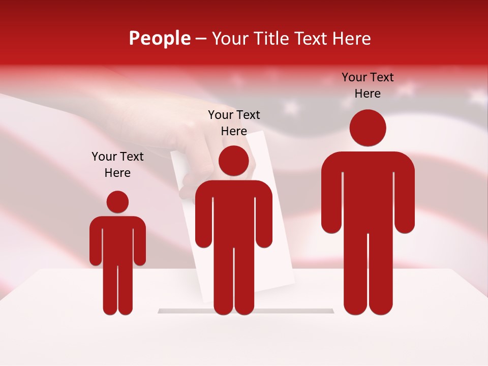 Election Female Man PowerPoint Template