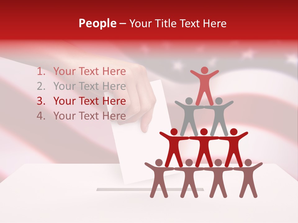 Election Female Man PowerPoint Template