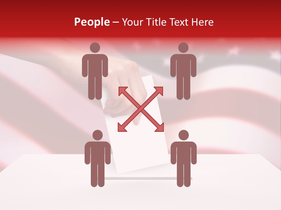 Election Female Man PowerPoint Template