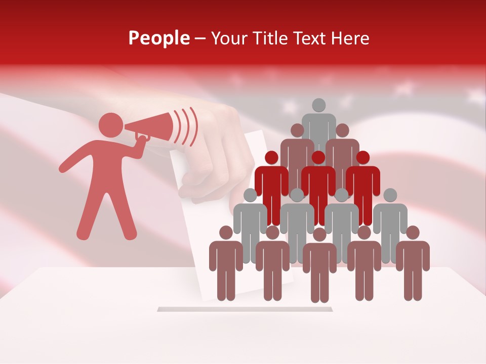 Election Female Man PowerPoint Template