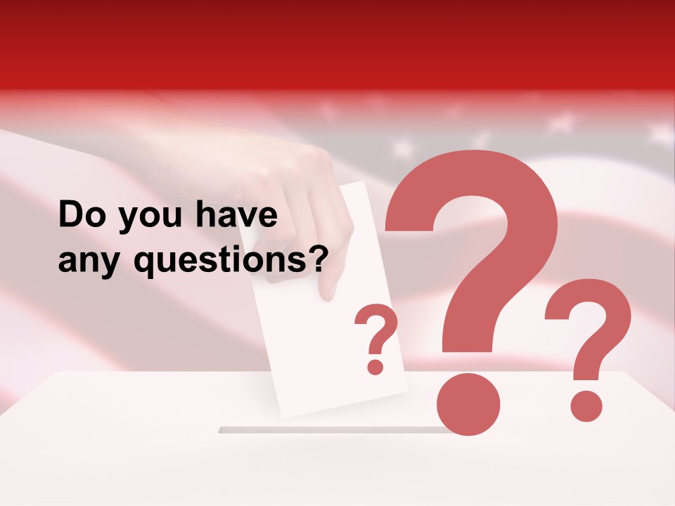 Election Female Man PowerPoint Template