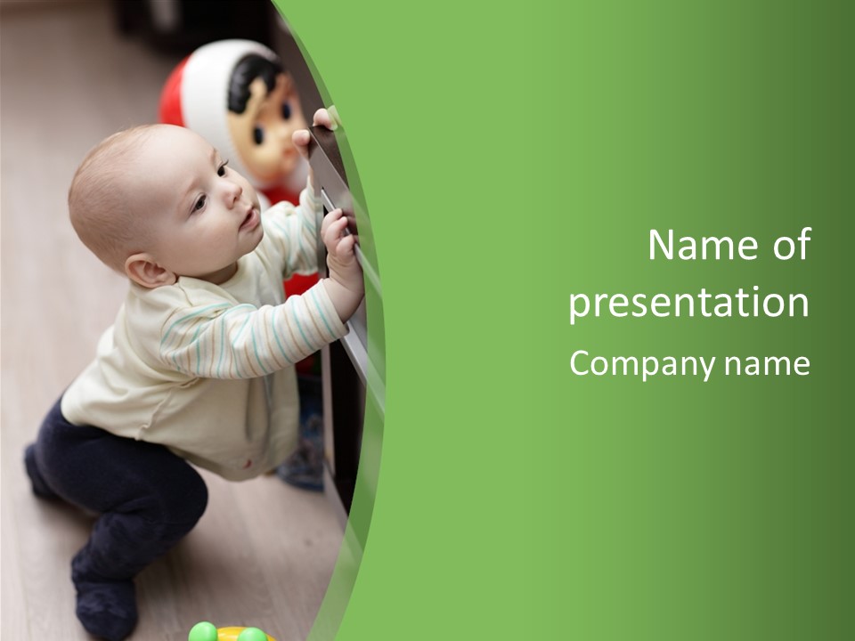 Room Infant Alone PowerPoint Template