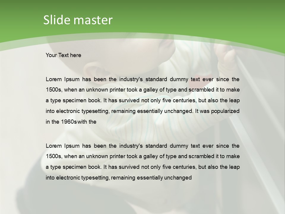 Room Infant Alone PowerPoint Template