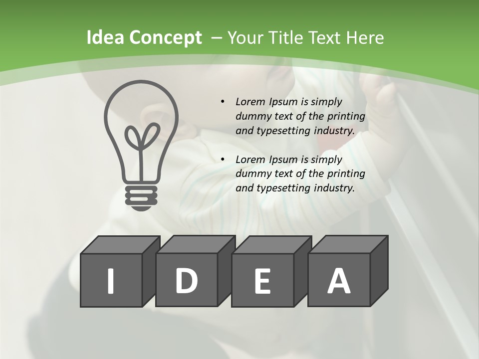 Room Infant Alone PowerPoint Template