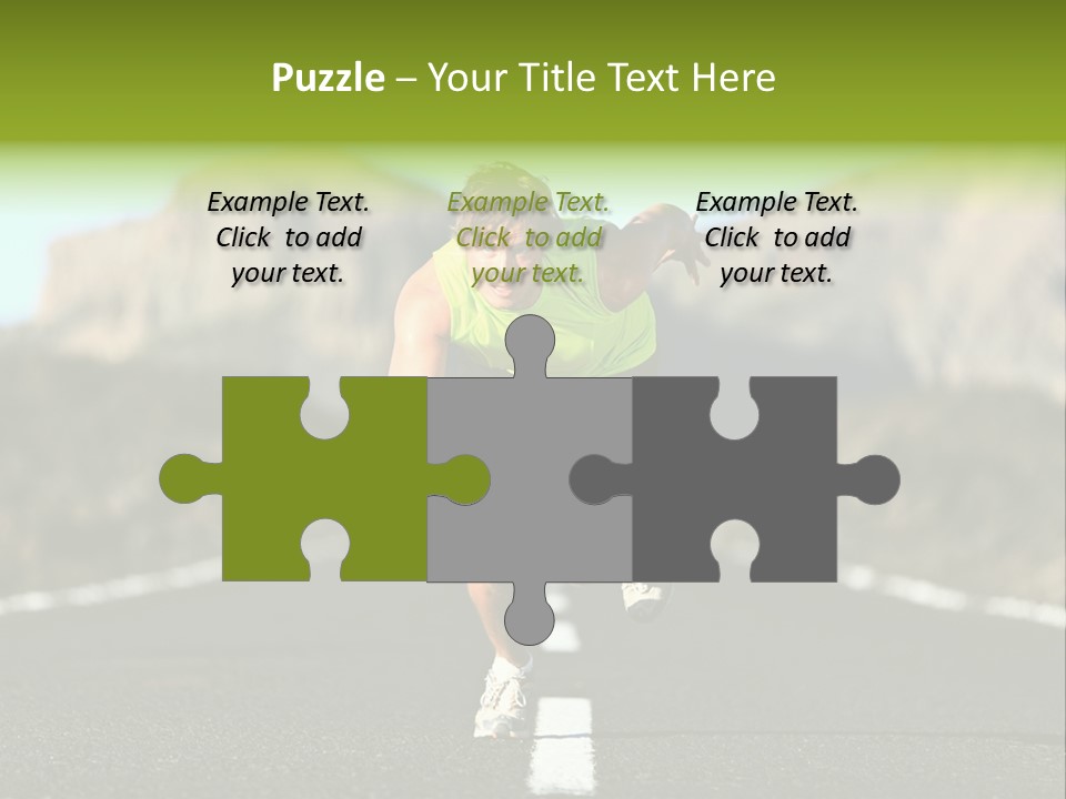 Runner Fit Healthy PowerPoint Template