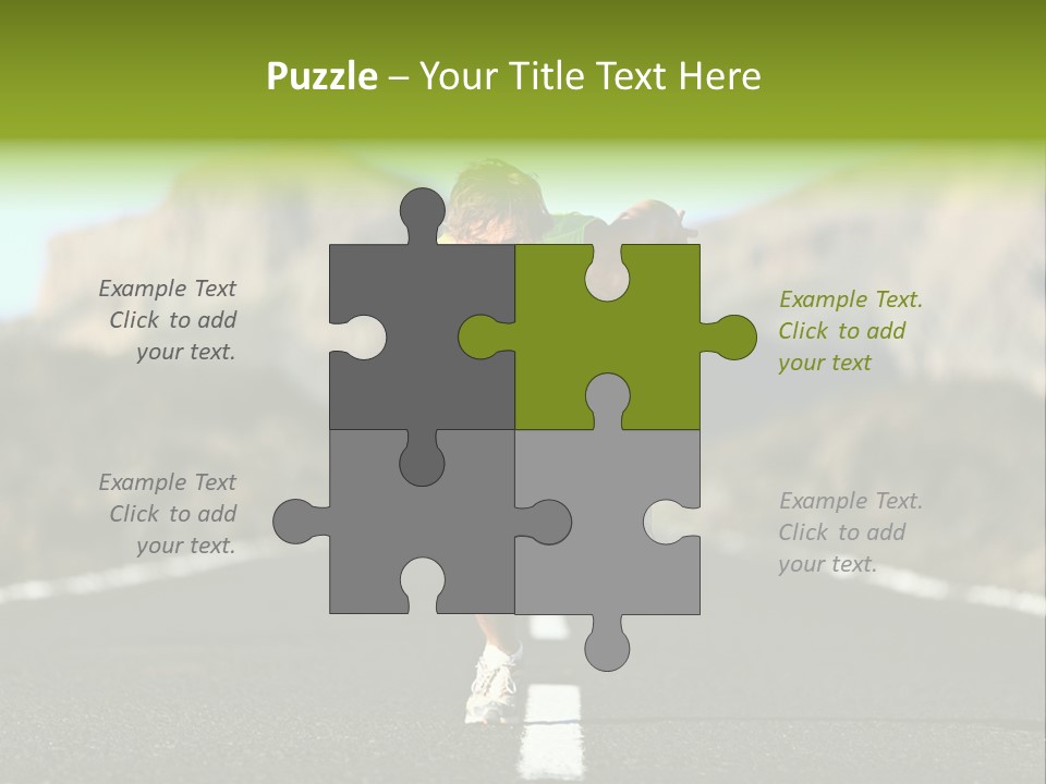 Runner Fit Healthy PowerPoint Template