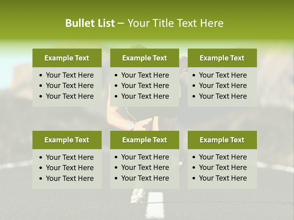 Runner Fit Healthy PowerPoint Template