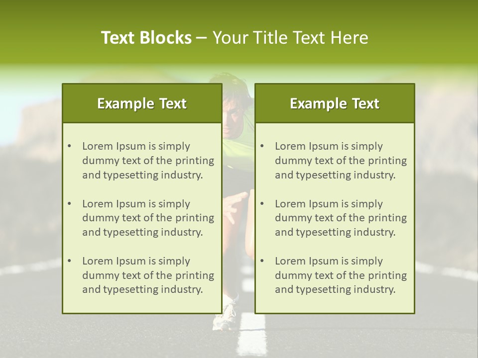 Runner Fit Healthy PowerPoint Template