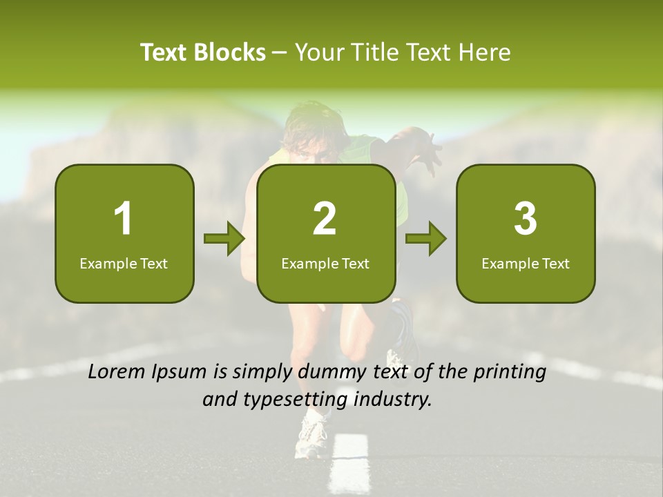 Runner Fit Healthy PowerPoint Template