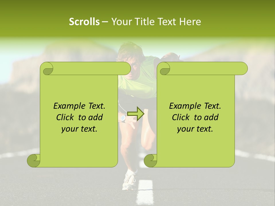Runner Fit Healthy PowerPoint Template