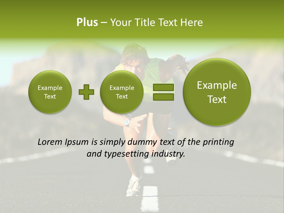 Runner Fit Healthy PowerPoint Template