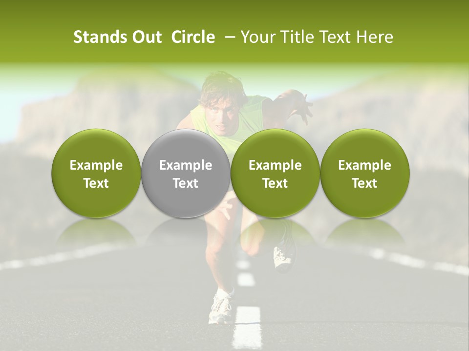 Runner Fit Healthy PowerPoint Template