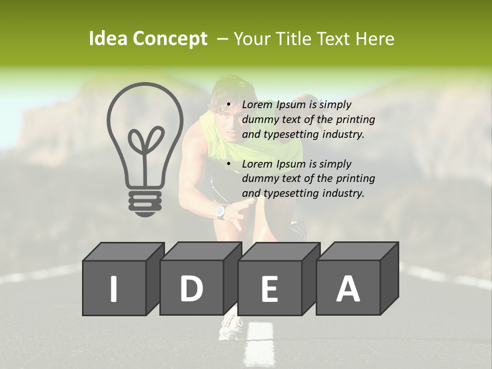 Runner Fit Healthy PowerPoint Template