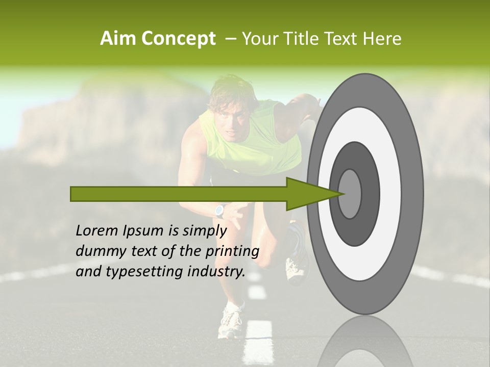 Runner Fit Healthy PowerPoint Template