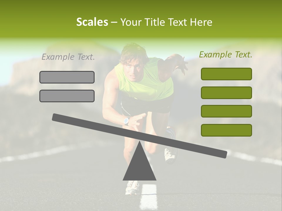Runner Fit Healthy PowerPoint Template