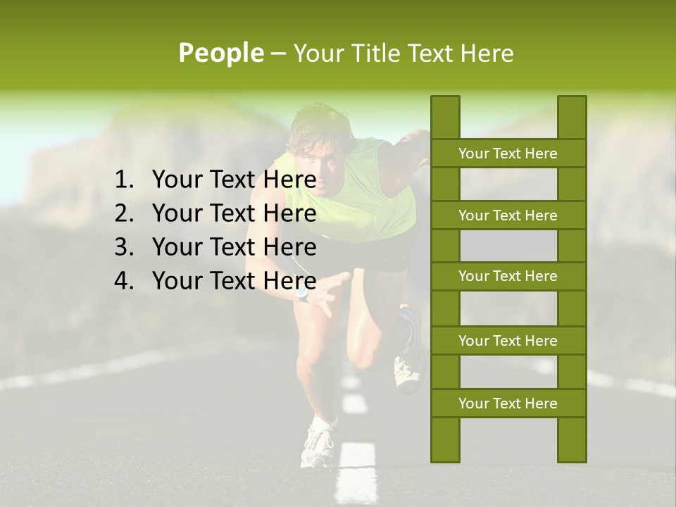 Runner Fit Healthy PowerPoint Template
