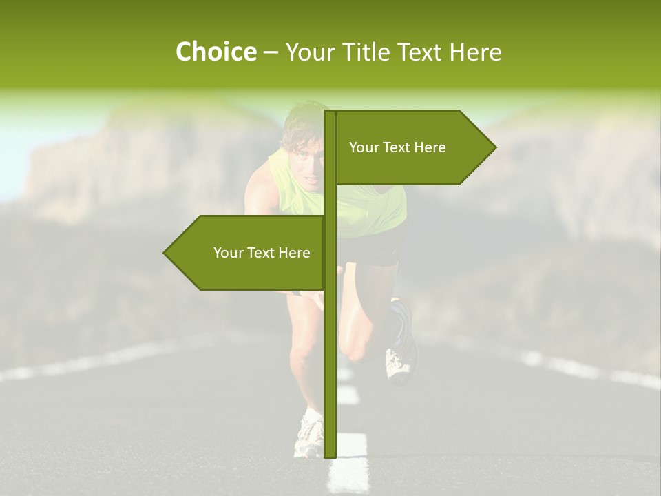 Runner Fit Healthy PowerPoint Template