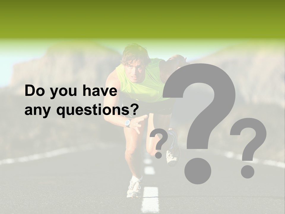 Runner Fit Healthy PowerPoint Template