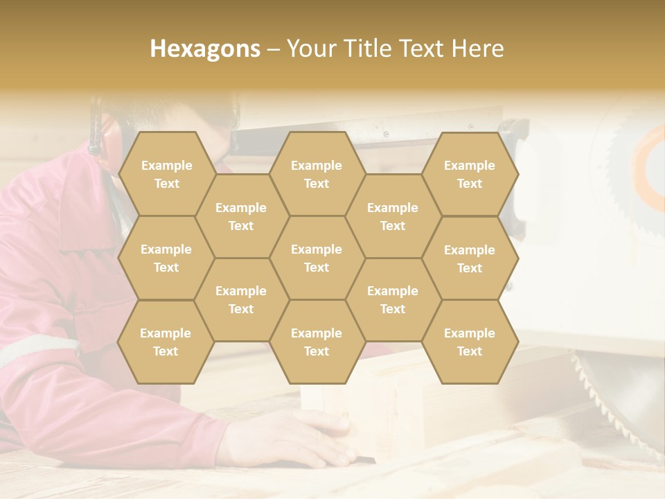 Board Cutting Furniture PowerPoint Template