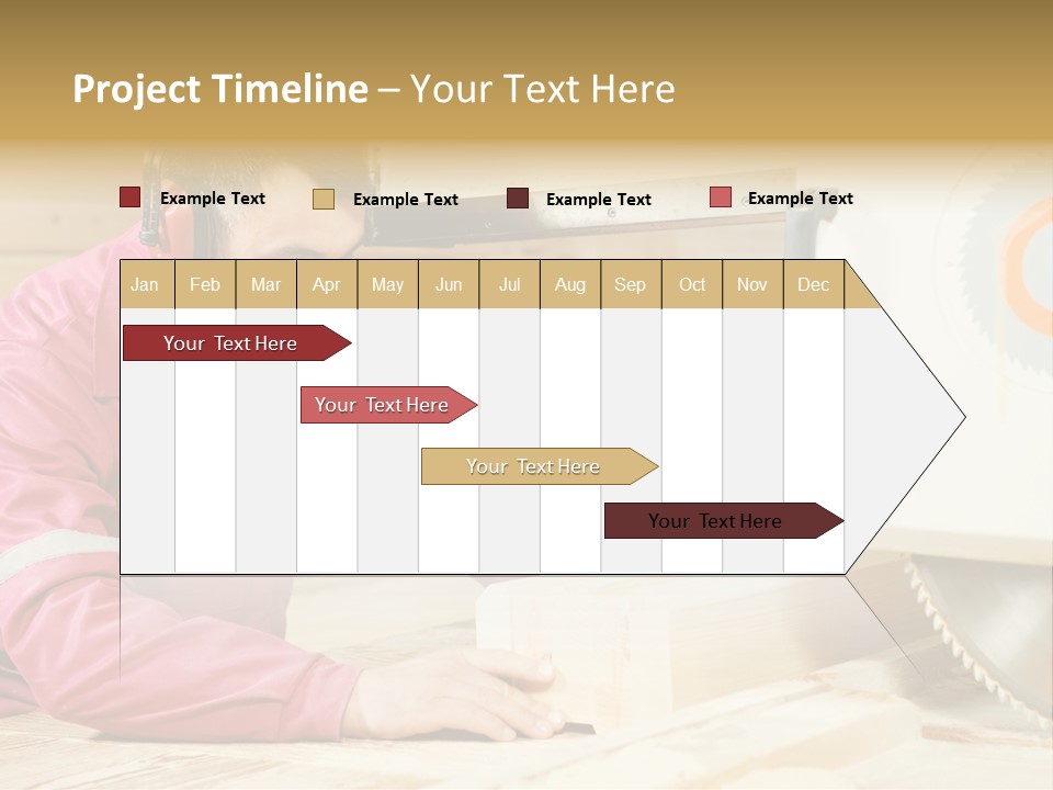 Board Cutting Furniture PowerPoint Template