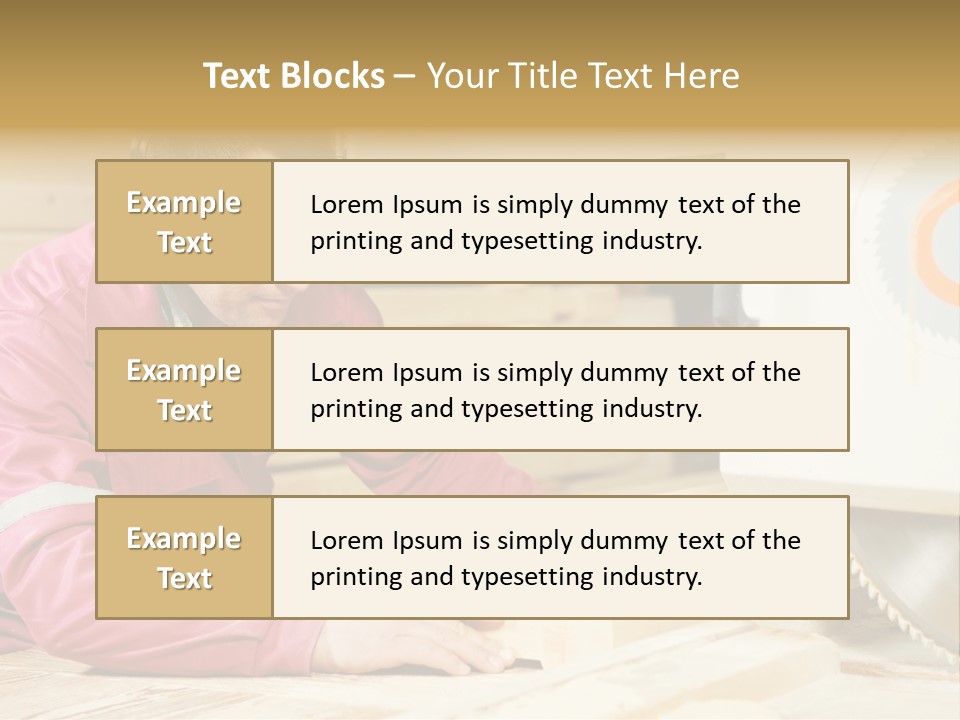 Board Cutting Furniture PowerPoint Template