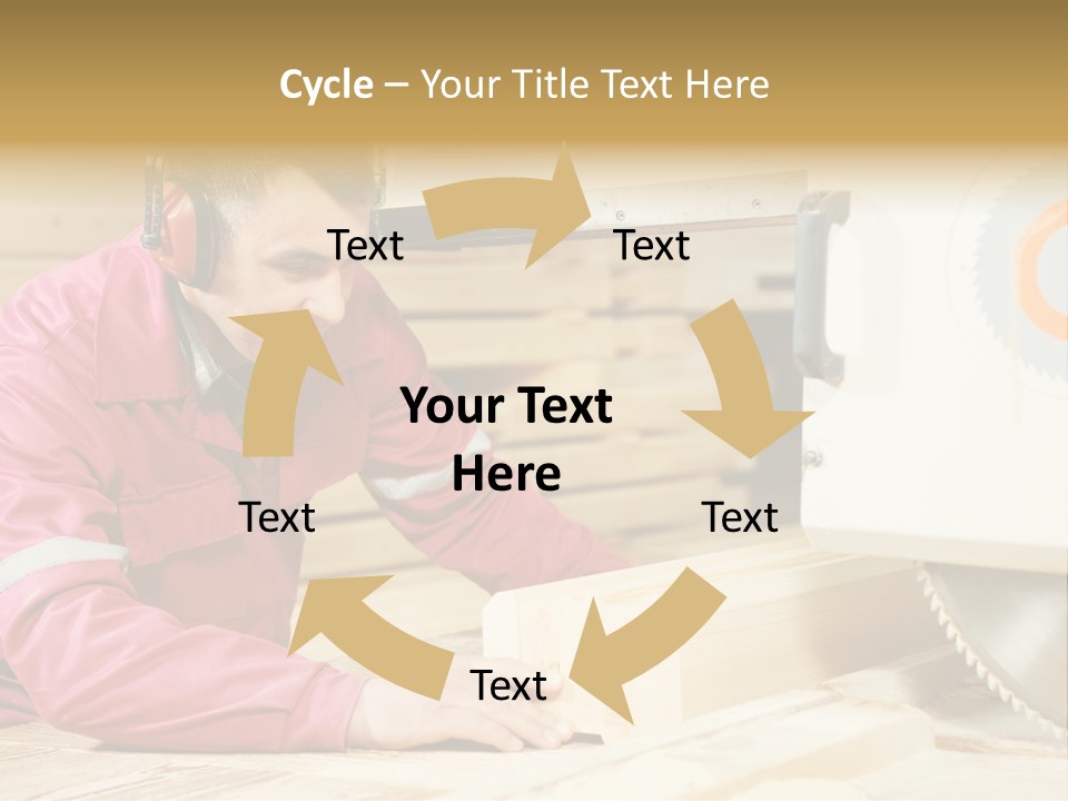 Board Cutting Furniture PowerPoint Template