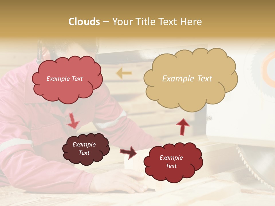 Board Cutting Furniture PowerPoint Template