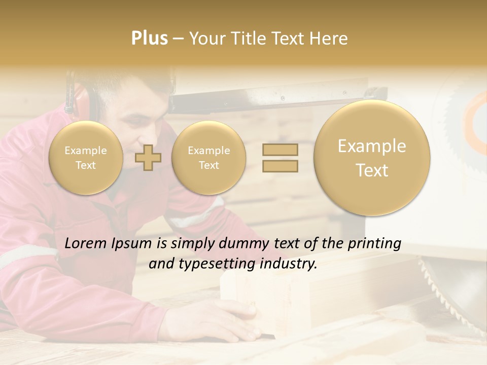 Board Cutting Furniture PowerPoint Template