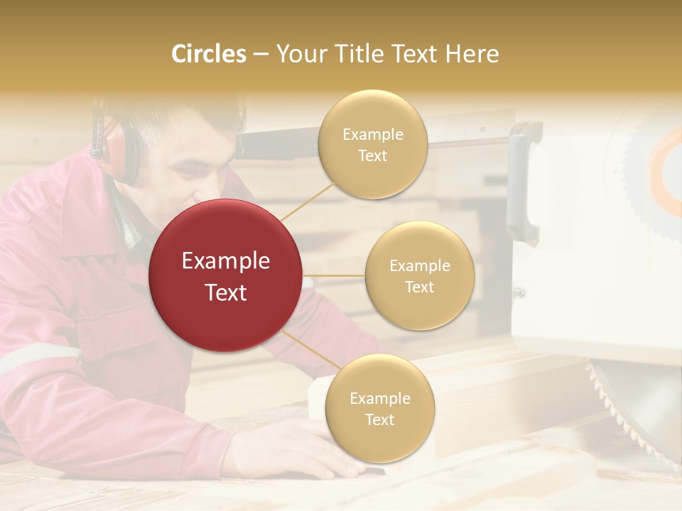Board Cutting Furniture PowerPoint Template