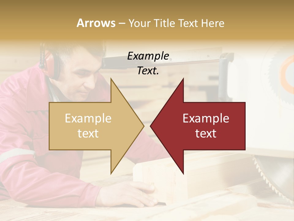 Board Cutting Furniture PowerPoint Template