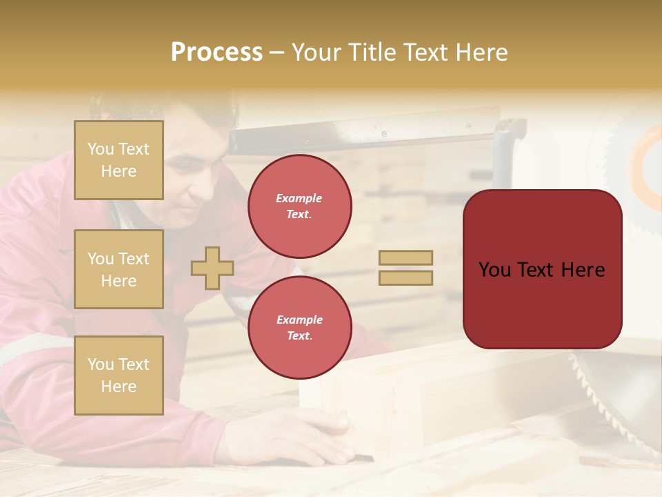 Board Cutting Furniture PowerPoint Template