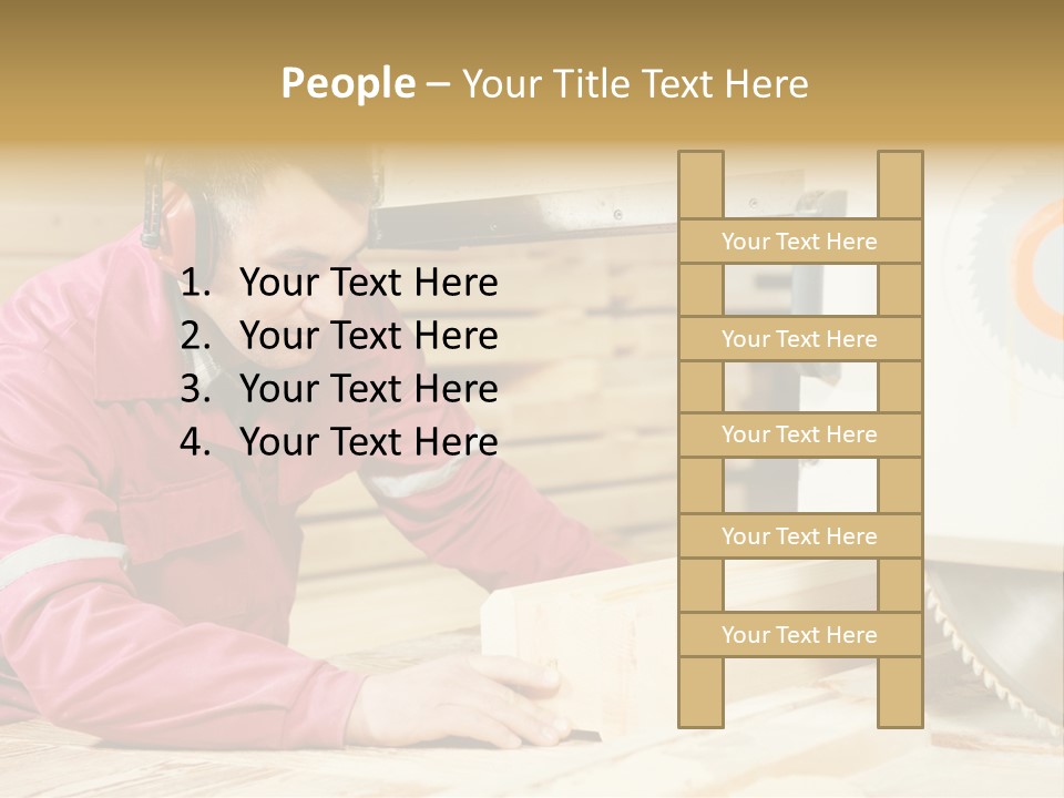 Board Cutting Furniture PowerPoint Template