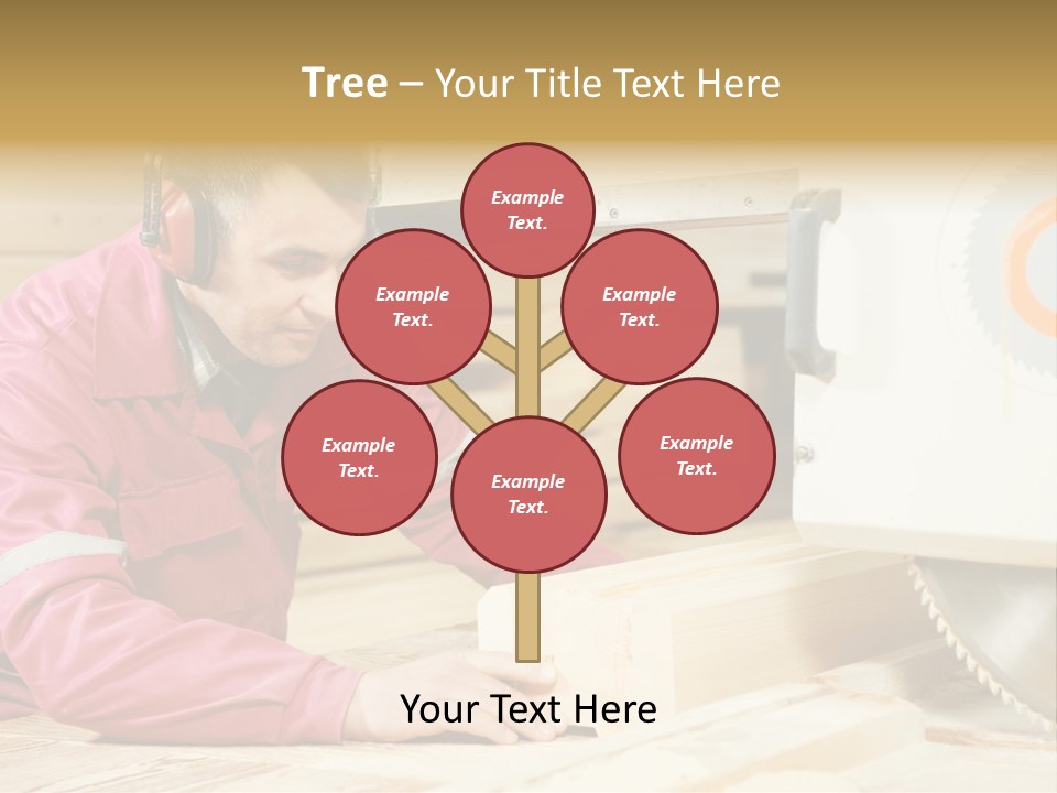 Board Cutting Furniture PowerPoint Template