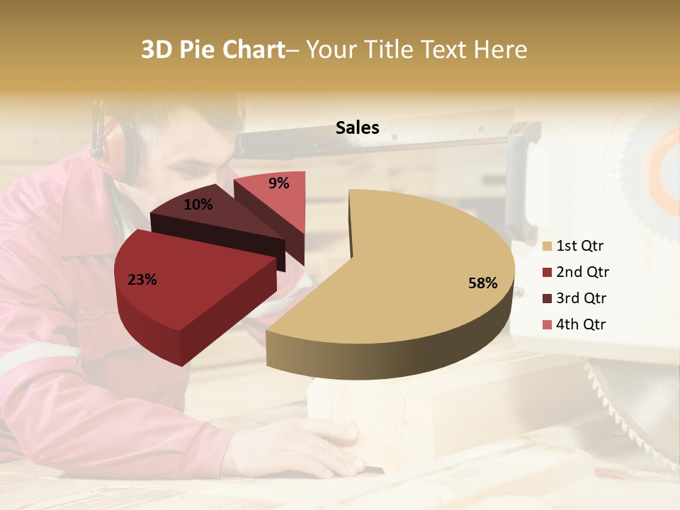 Board Cutting Furniture PowerPoint Template