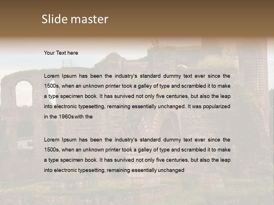 German Caldarium Ancient PowerPoint Template