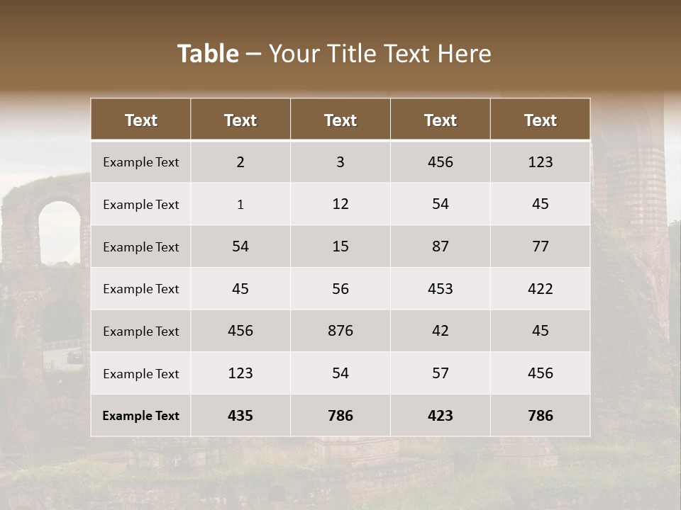 German Caldarium Ancient PowerPoint Template