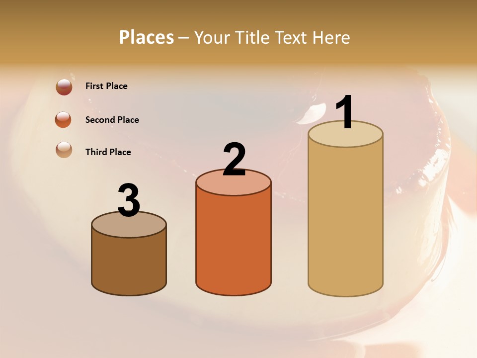 Delicious Caramel Cream PowerPoint Template