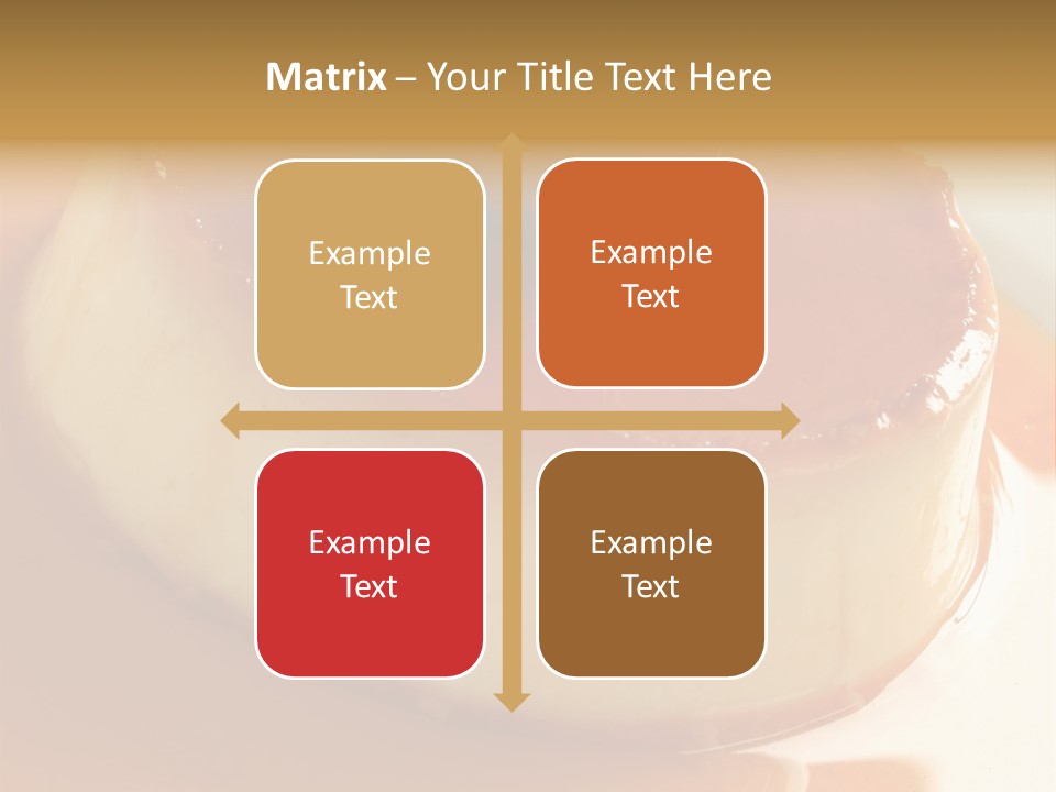 Delicious Caramel Cream PowerPoint Template